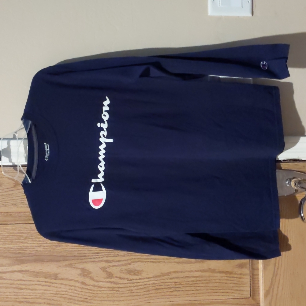 Champion, size S blue long sleeve shirt